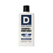 Duke Cannon Supply Co. 2-in-1 Hair Wash - Masculine Scent - Gentle Cleansing Hair Wash For Men - Stimulating Hair Shampoo & Conditioner - Strengthens Hair - Midnight Swim Shampoo/Conditoner (14 oz)
