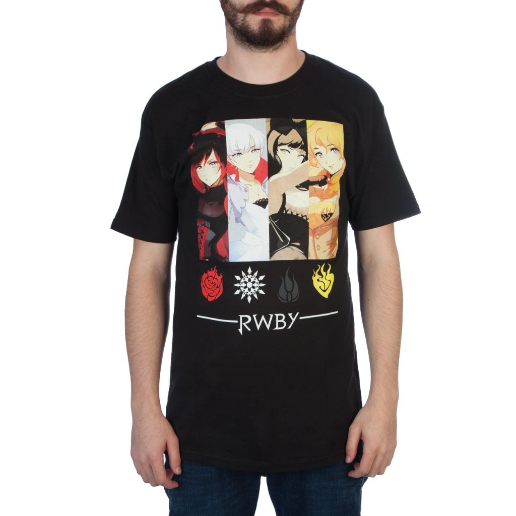 SZ L, Bioworld RWBY Character Group Black Graphic Tee