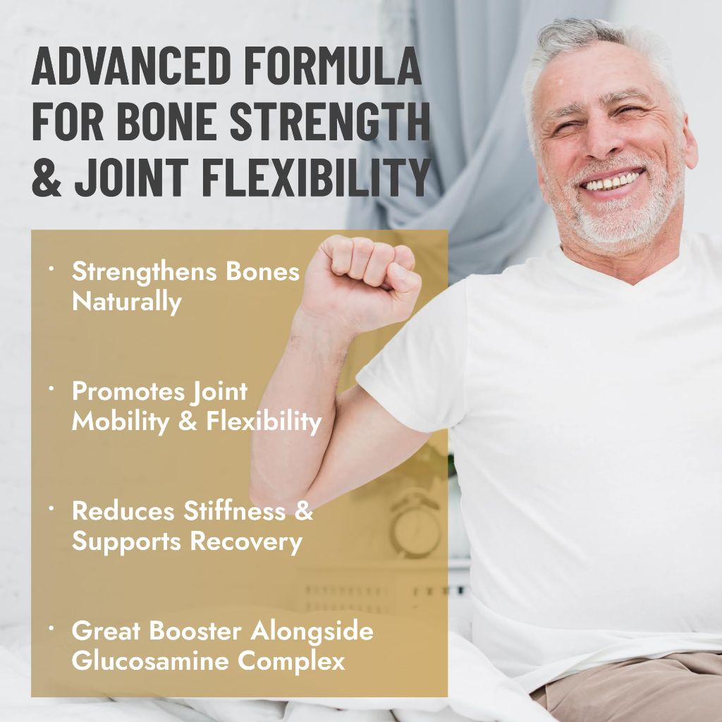 40+ MUSCLE BONE JOINT ADVANCED SUPPORT Helps Preserve Muscle After 40 - 60 Caps