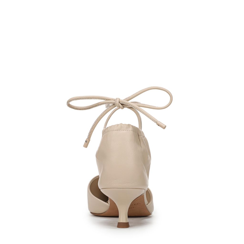 Vince Womens Sarai Pump Birch Sand Beige Leather 7 M