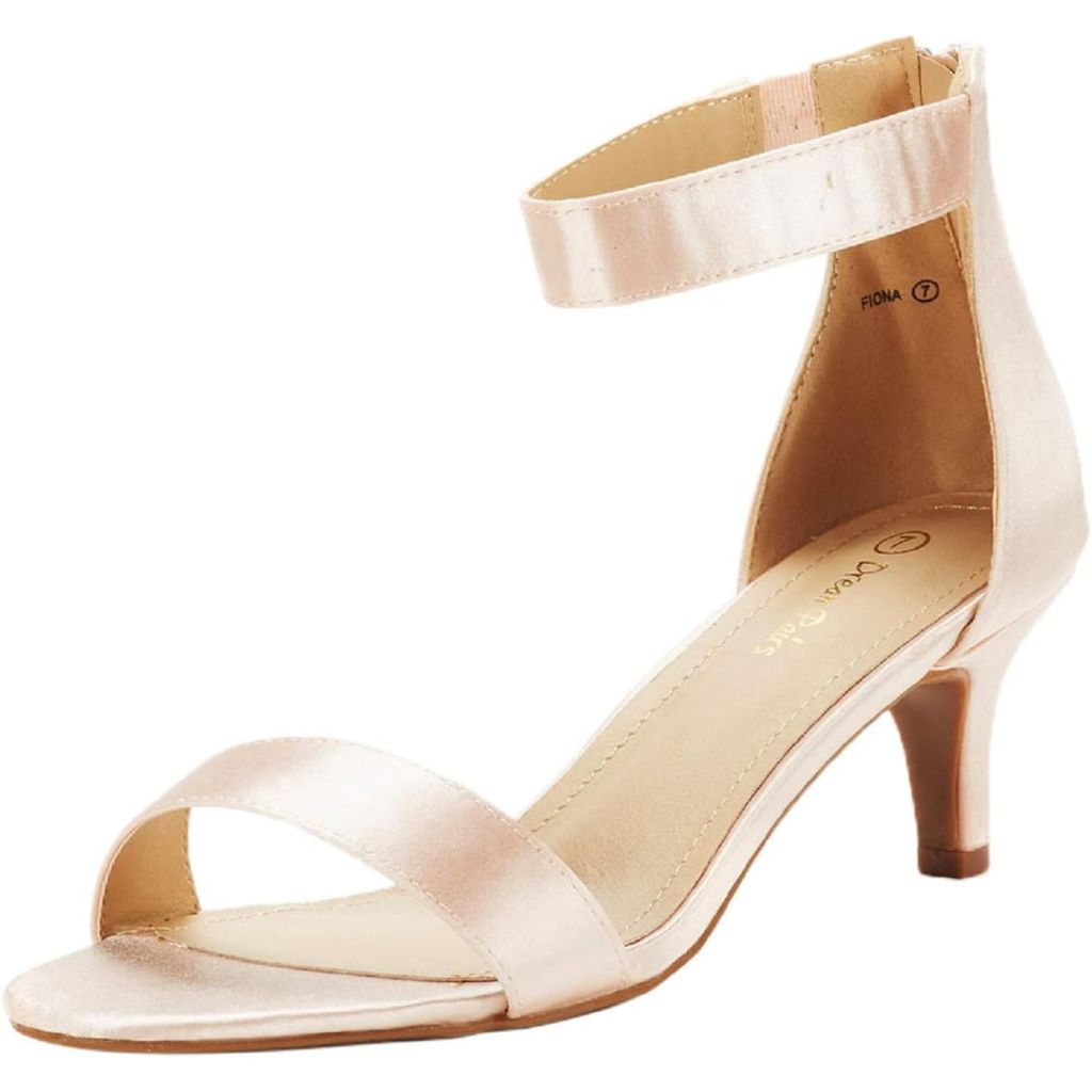 DREAM PAIRS Women's Fiona Fashion Stilettos Open Toe Pump Heeled SandalS - Size 7.5, Gold/Glitter