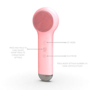 SUAVISKIN Facial Cleansing Brush|Hot and Cold Compress|Waterproof Silicone Facial Scrubber