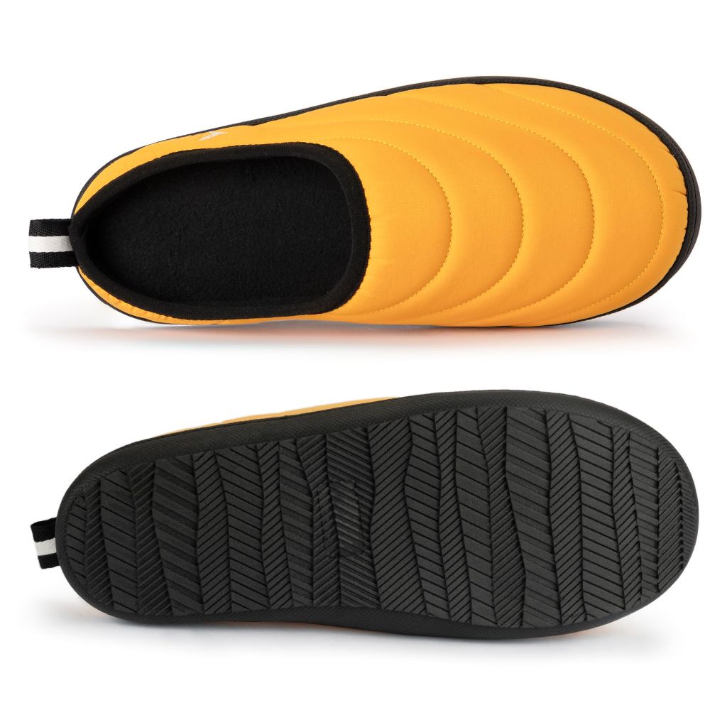 RockDove Men's Trail-Therm Quilted Memory Foam Slippers with Anti-Slip Rubber Sole