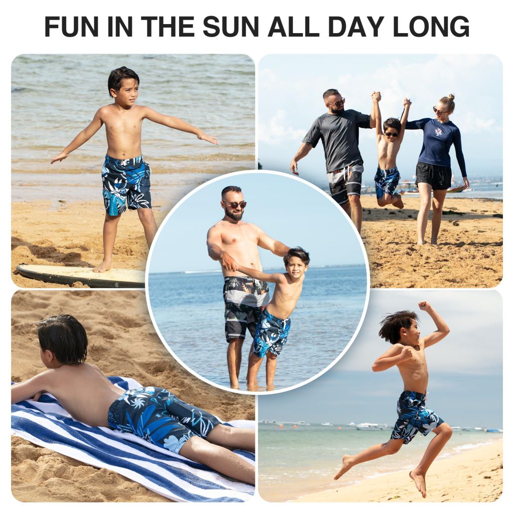 Kanu Surf Toddler Boys Optic Quick Dry Beach Swim Trunk, Baja Navy, 2T