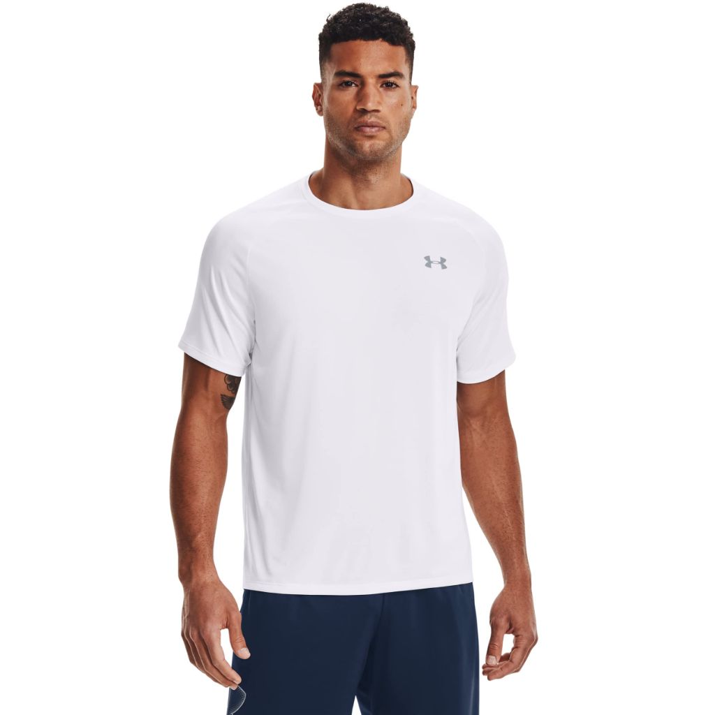SZ M, Under Armour Men's UA Tech 2.0 Short Sleeve MD | White