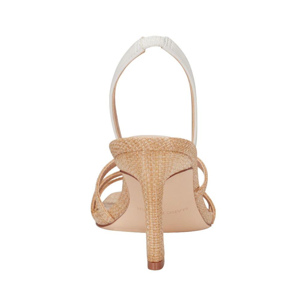 Marc Fisher Women's Nalina Heeled Sandal, Light Natural 110, 10