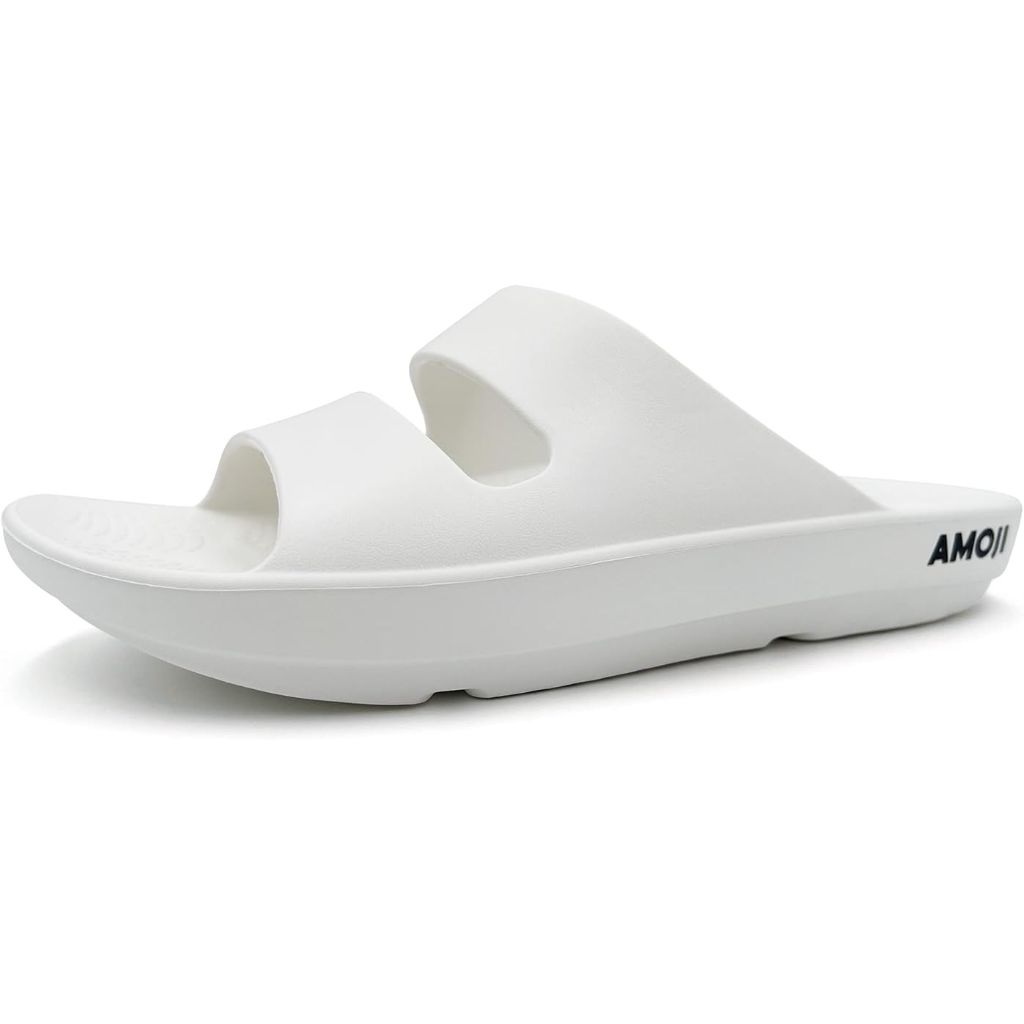 Amoji Men Recovery Slide Women Arch Support Slides Thick Orthopedic Sandal | White