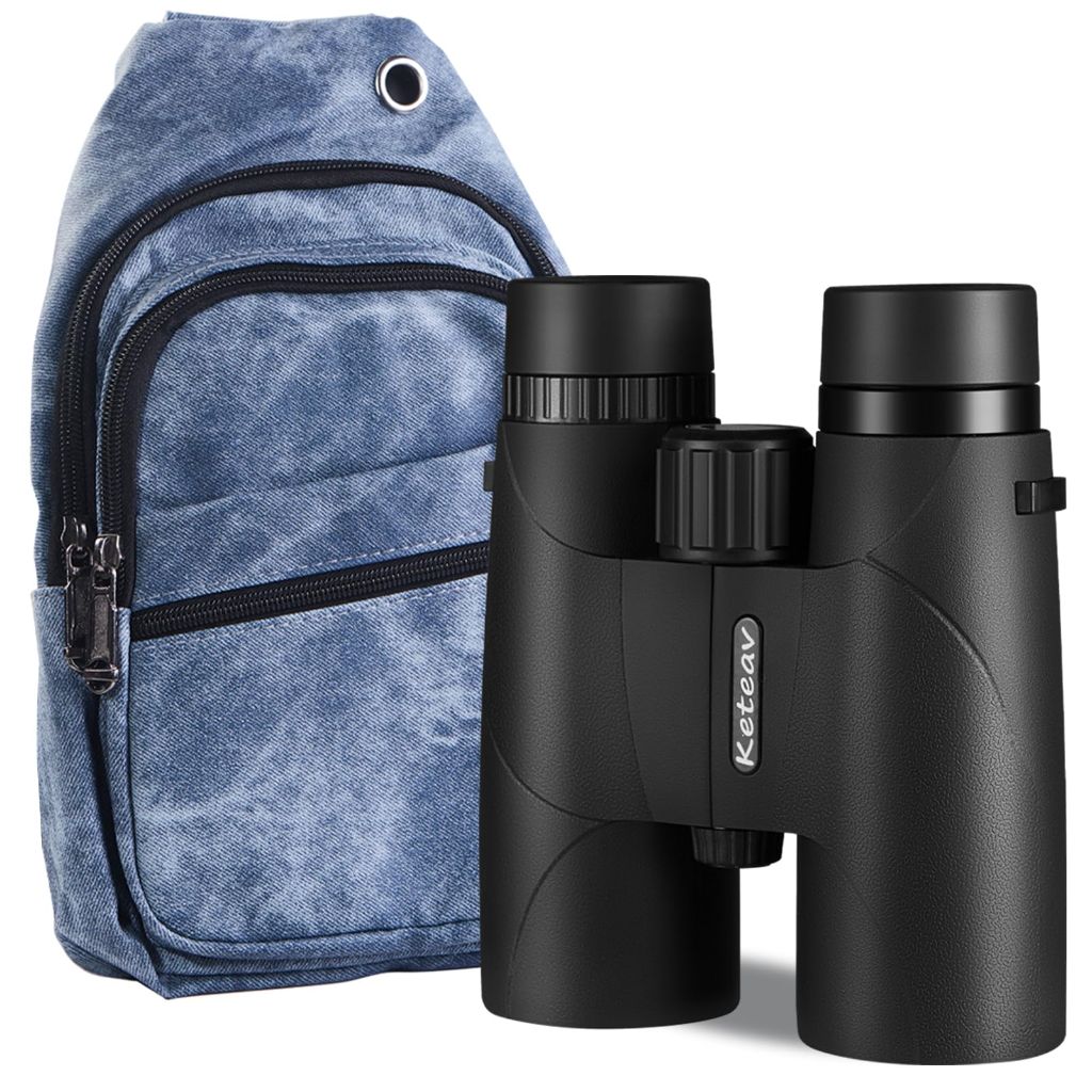 12x42 Binoculars for Adults High Powered-24mm Large Eyepieces, Crossbody Bag & Ergonomic Neck Strap