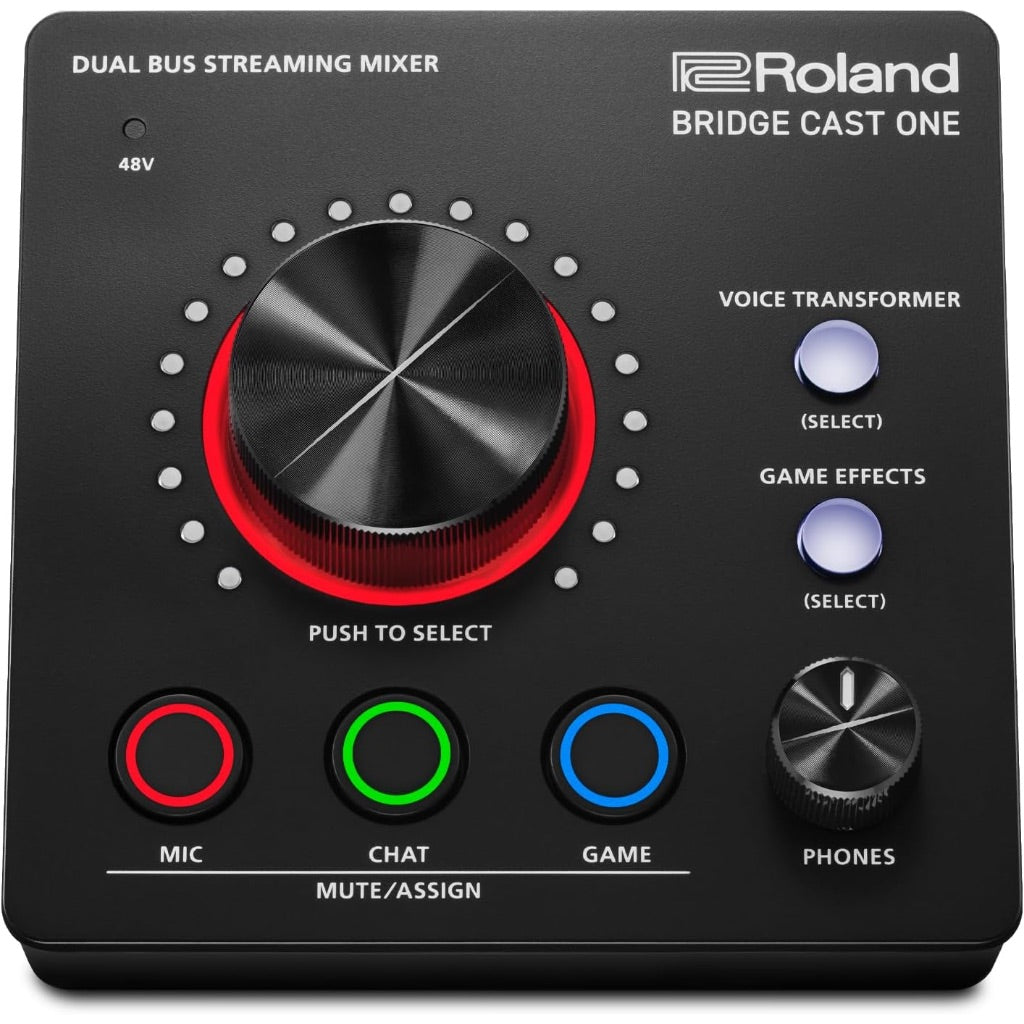 Roland Bridge Cast One Dual Bus Compact Streaming Mixer, 32-Bit Hardware DSP