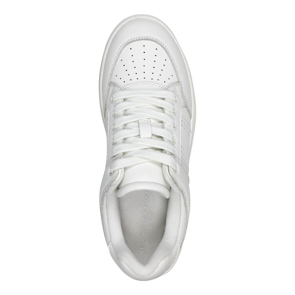 SZ 9M, Marc Fisher LTD Women's Flynnt Sneaker, Ivory Leather 154