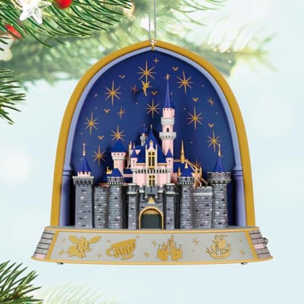 Hallmark Keepsake Disney Christmas Ornament 2025, Disneyland 70th Anniversary A Magical Celebration Musical with Light, Sleeping Beauty Castle *Damaged Box*