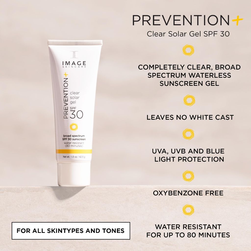 IMAGE Skincare, PREVENTION+ Clear Solar Gel SPF 30 Sunscreen - 1.5oz