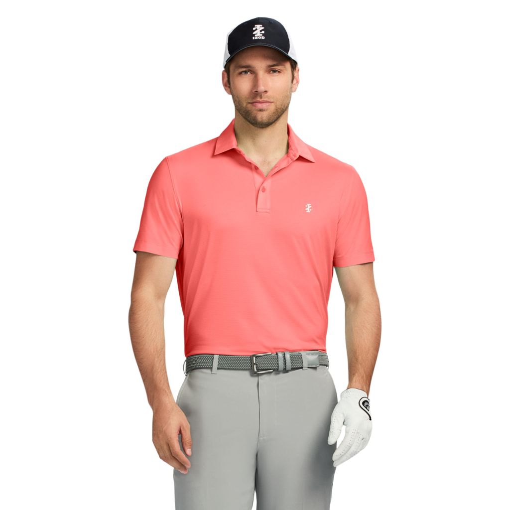 Izod Men's Swingflex Performance Mesh Polo, Dubarry, SZ XL