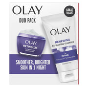 Olay Retinol Renewing Exfoliating Cleanser + Cleansing Melts Duo Pack - 1.7 oz