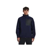 Under Armour Men's ColdGear Soft Shell, Midnight Navy/Black SZ L