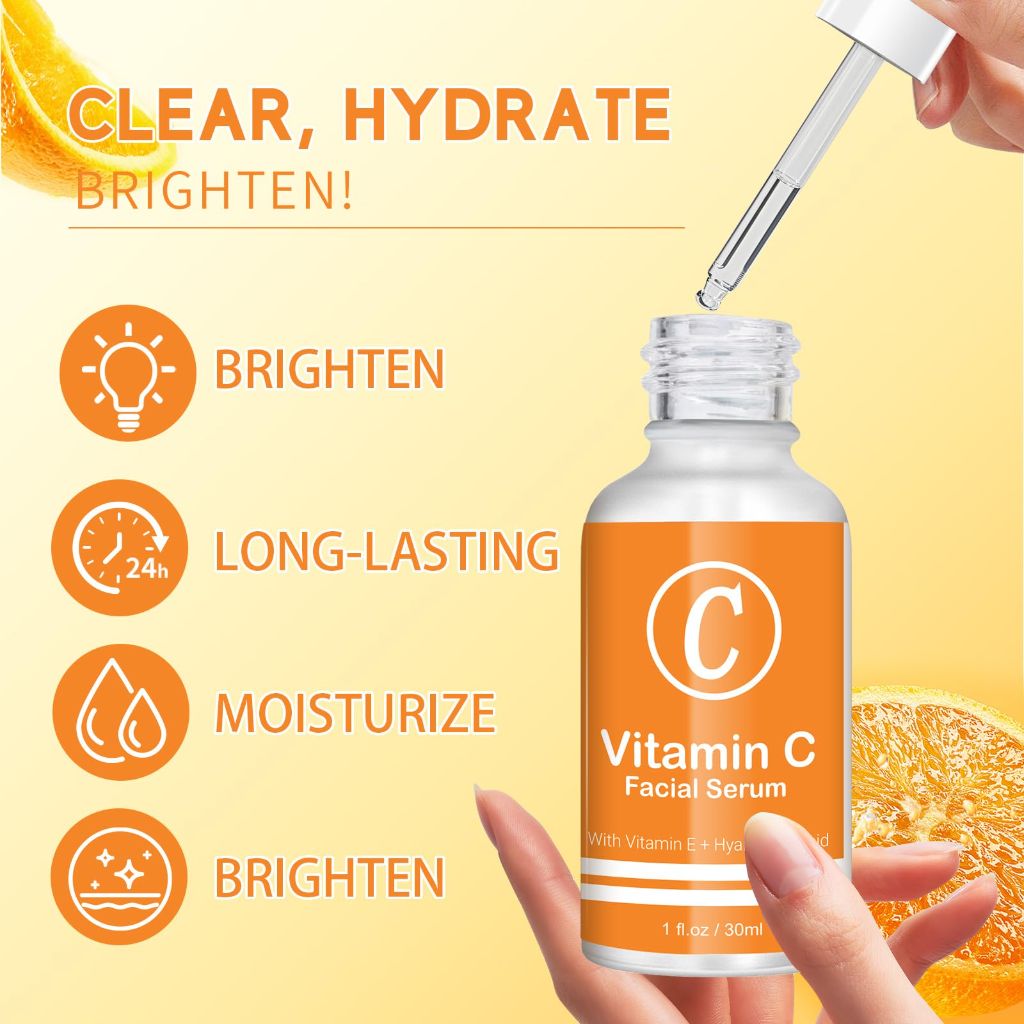 Vitamin C Facial Serum (1 Fl Oz, Scented)