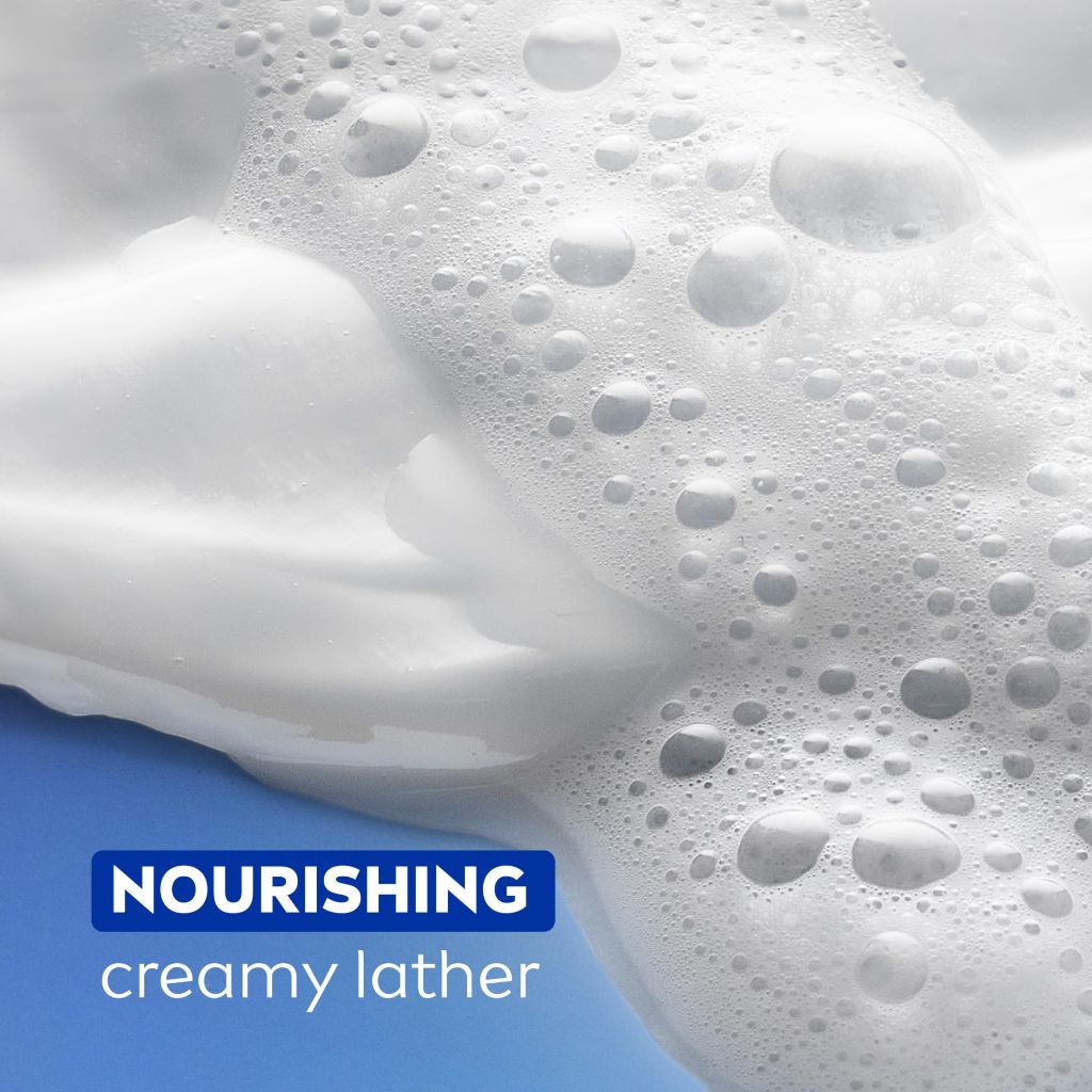 NIVEA Pampering Cocoa and Shea Butter Body Wash with Nourishing Serum, 20 Fl Oz Bottle