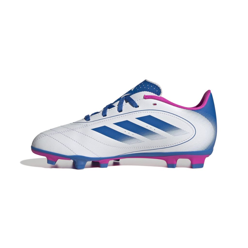 adidas Unisex Kids Goletto IX Firm Ground/Multi Ground Soccer Cleats -  White/Bright Royal/Shock Pink, Size 5.5