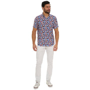 Robert Graham Men's Crue Short Sleeve Woven Shirt, Multi