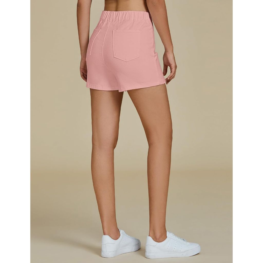 luvamia Jean Skorts for Woman High Waisted Pull On Trendy Casual Stretch Denim Skirt with Shorts Asymmetrical Wrap Skort