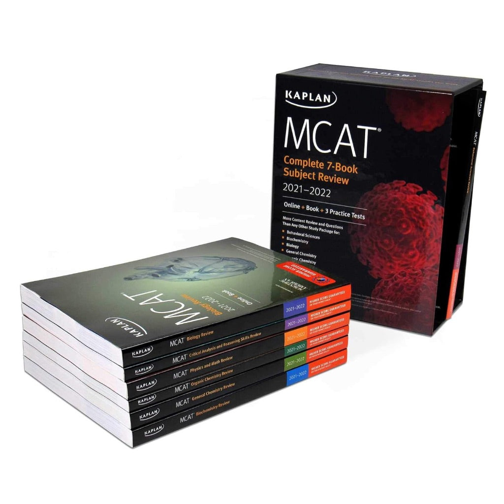 MCAT Complete 7-Book Subject Review 2021-2022: (Online + Book + 3 Practice Tests) (Kaplan Test Prep)