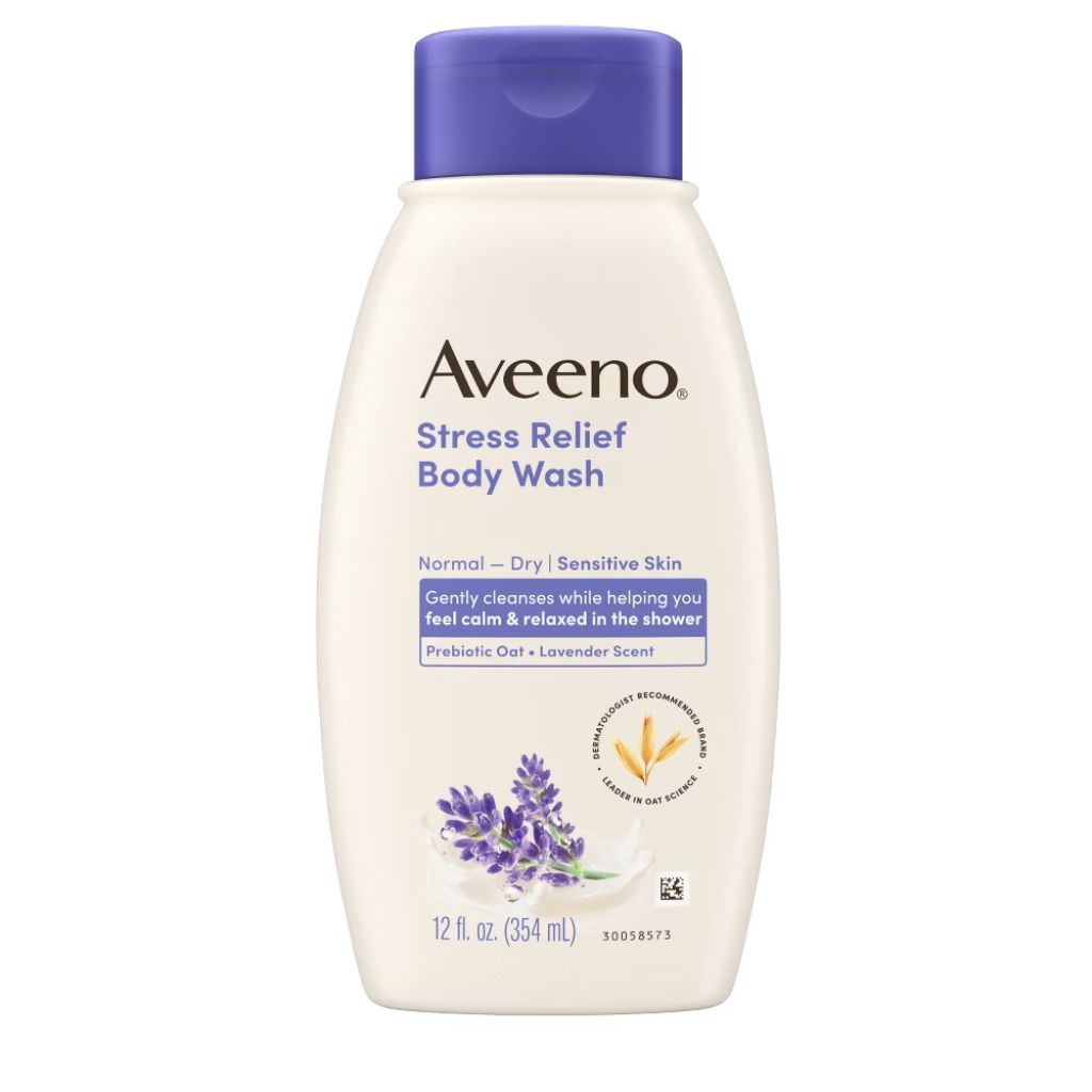 Aveeno Stress Relief Body Wash - Calming Lavender, 12 fl. oz.
