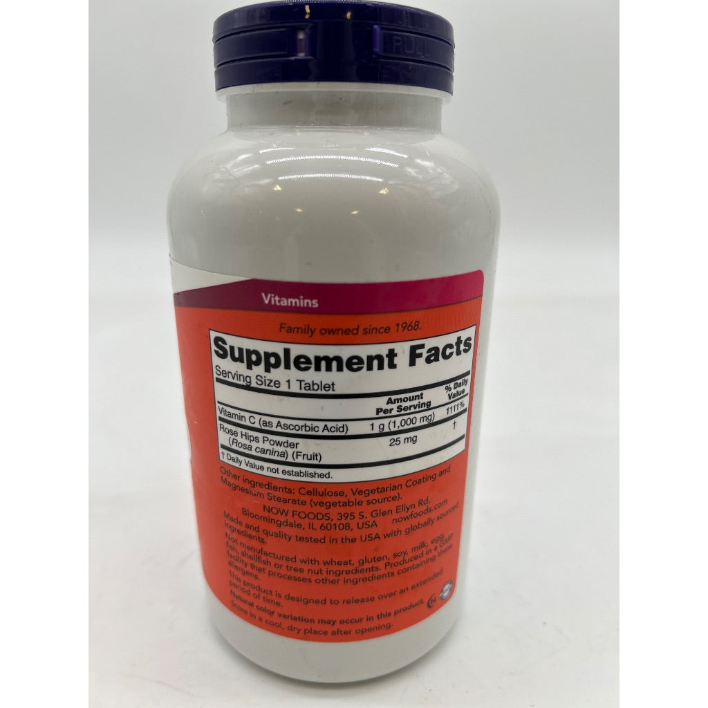 NOW Foods Vitamin C-1000 for Antioxidant Protection, 1000mg, 250 Tablets