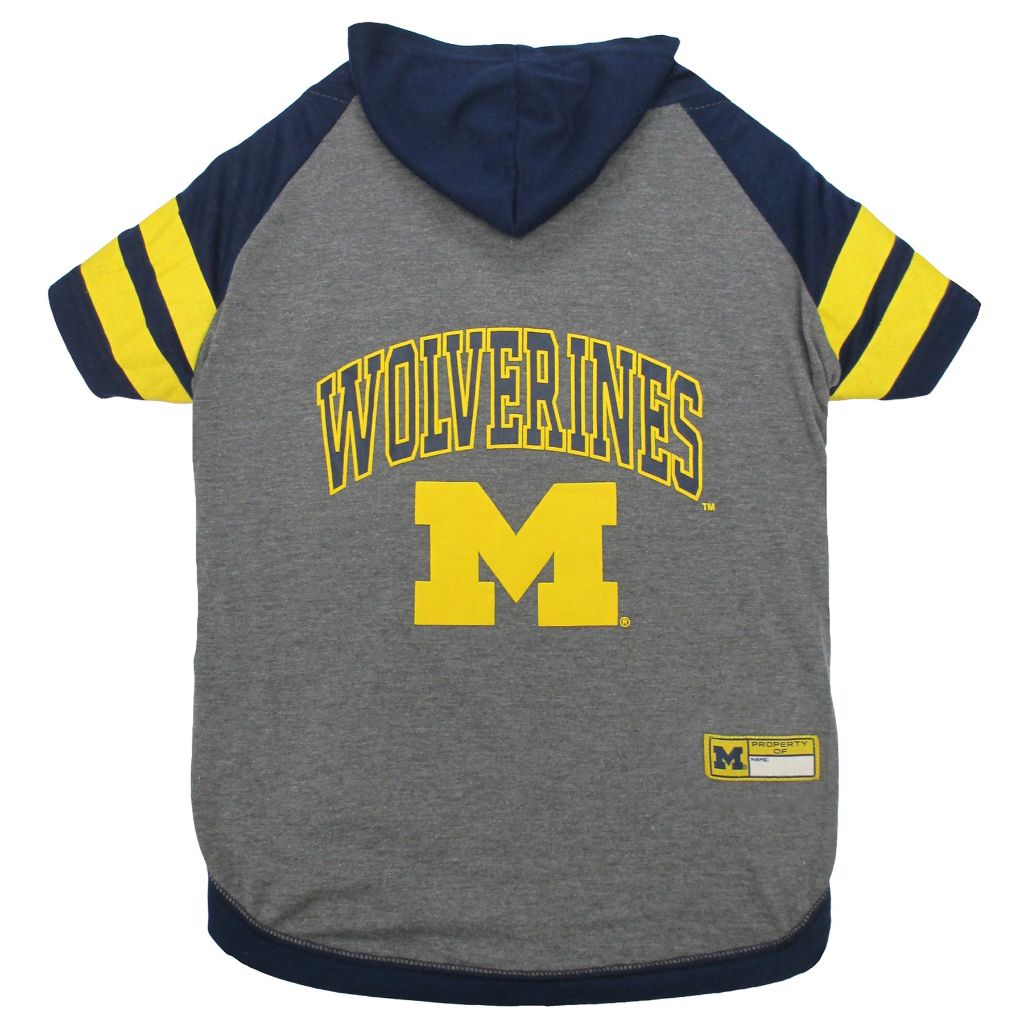 NCAA Michigan Wolverines Hoodie for Dogs & Cats, Large