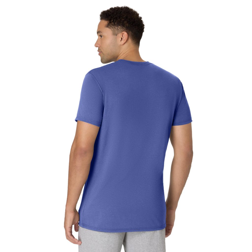 Hanes Comfort Blend Originals Lightweight, Crewneck T-Shirts for Men, Royal Tri-blend, 2XT