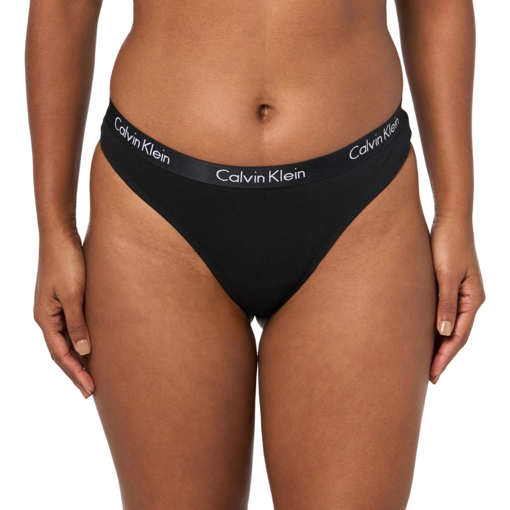 Calvin Klein Motive Cotton Thong Panty (3-Pack), Medium