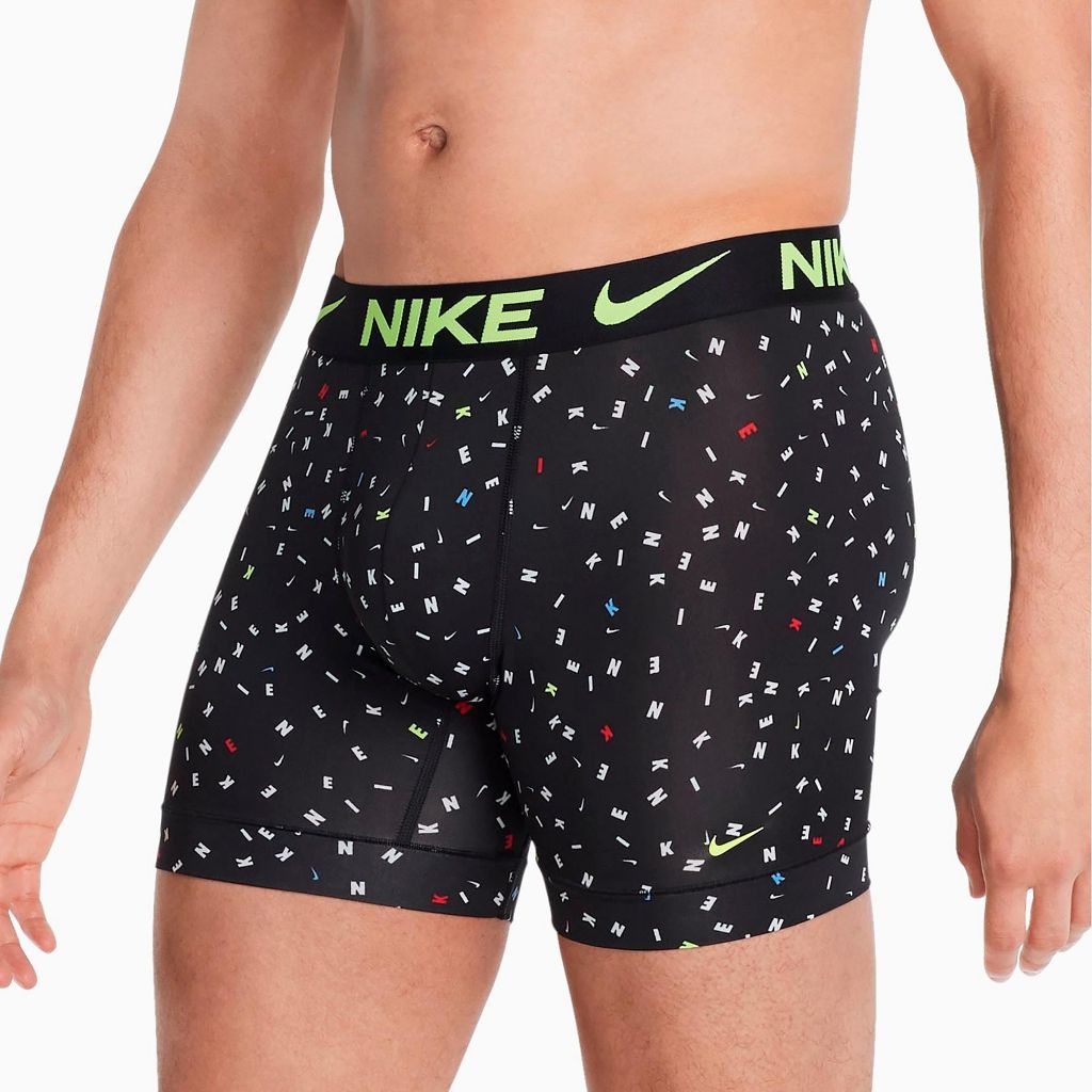 Nike Big Boys Essential Dri-Fit Boxer Briefs 3 Pack (US, Alpha, Medium, Regular, Multi/Black)