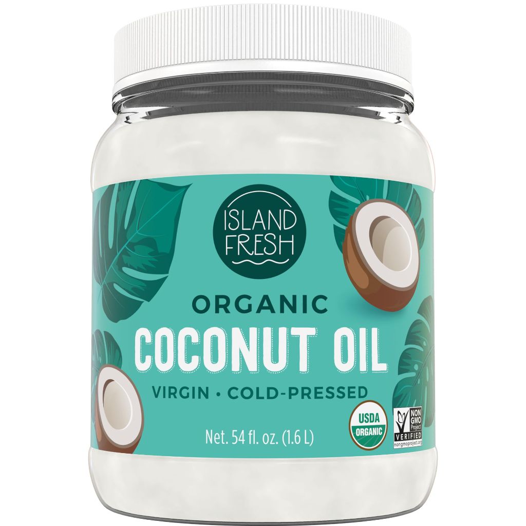 Island Fresh Organic Coconut Oil, Extra Virgin, Cold-Pressed, 54 fl oz