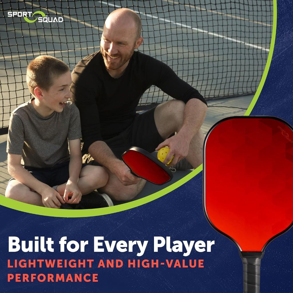 Sport Squad Lightweight Graphite Fiberglass Pickleball Paddle
