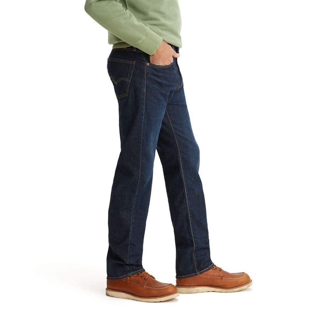 Levi's Men's 505 Regular Fit Jeans (Also Available in Big & Tall), Nail Loop Knot-Dark Indigo, 30W x 30L