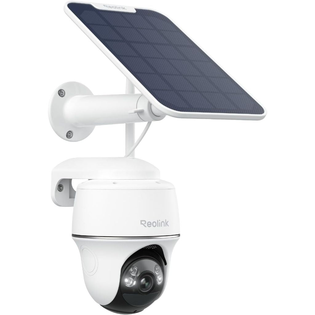 REOLINK Security Cameras Wireless Outdoor, Pan Tilt Solar Powered, 5MP 2K+ Color Night Vision, 2.4/5GHz WiFi, Smart Cameras for Home Security, Works with Home Hub, Argus PT + Solar Panel