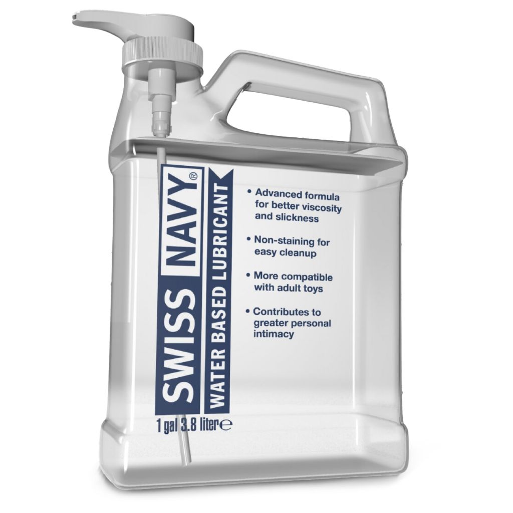 Swiss Navy Premium Water-Based Lubricant - 128 oz