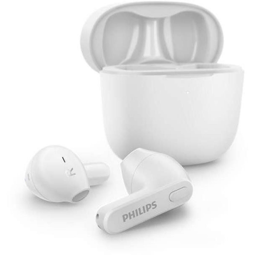 Philips Wireless Earbuds with Super Slim Charging Case - White