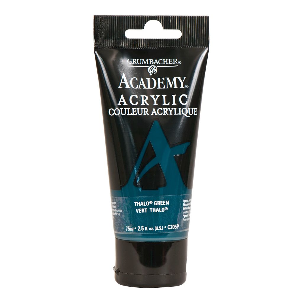 GRUMBACHER Academy Acrylic Paint Size: 254 oz, Thalo Green (C205P)