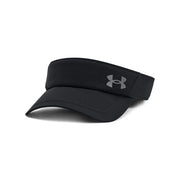 Under Armour Men's Iso-Chill Launch Run Visor, (001) Black/Black/Reflective, One Size Fits Most