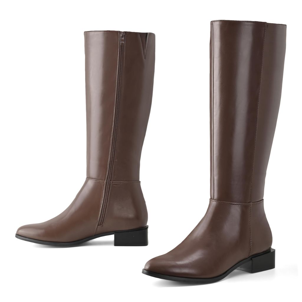 Shoe'N Tale Women's Knee High Boots (7,Brown)