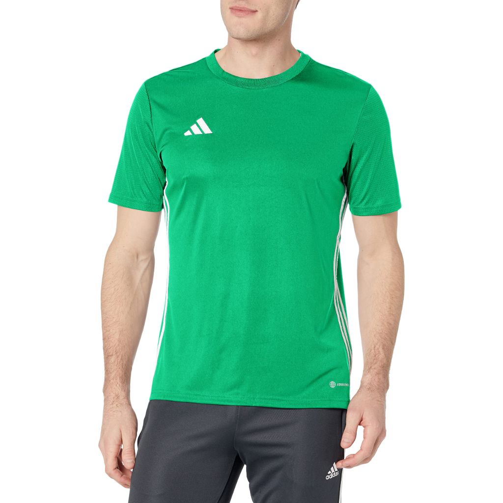 adidas Men's Tabela 23 Jersey - Team Green/White, XL Tall +3"