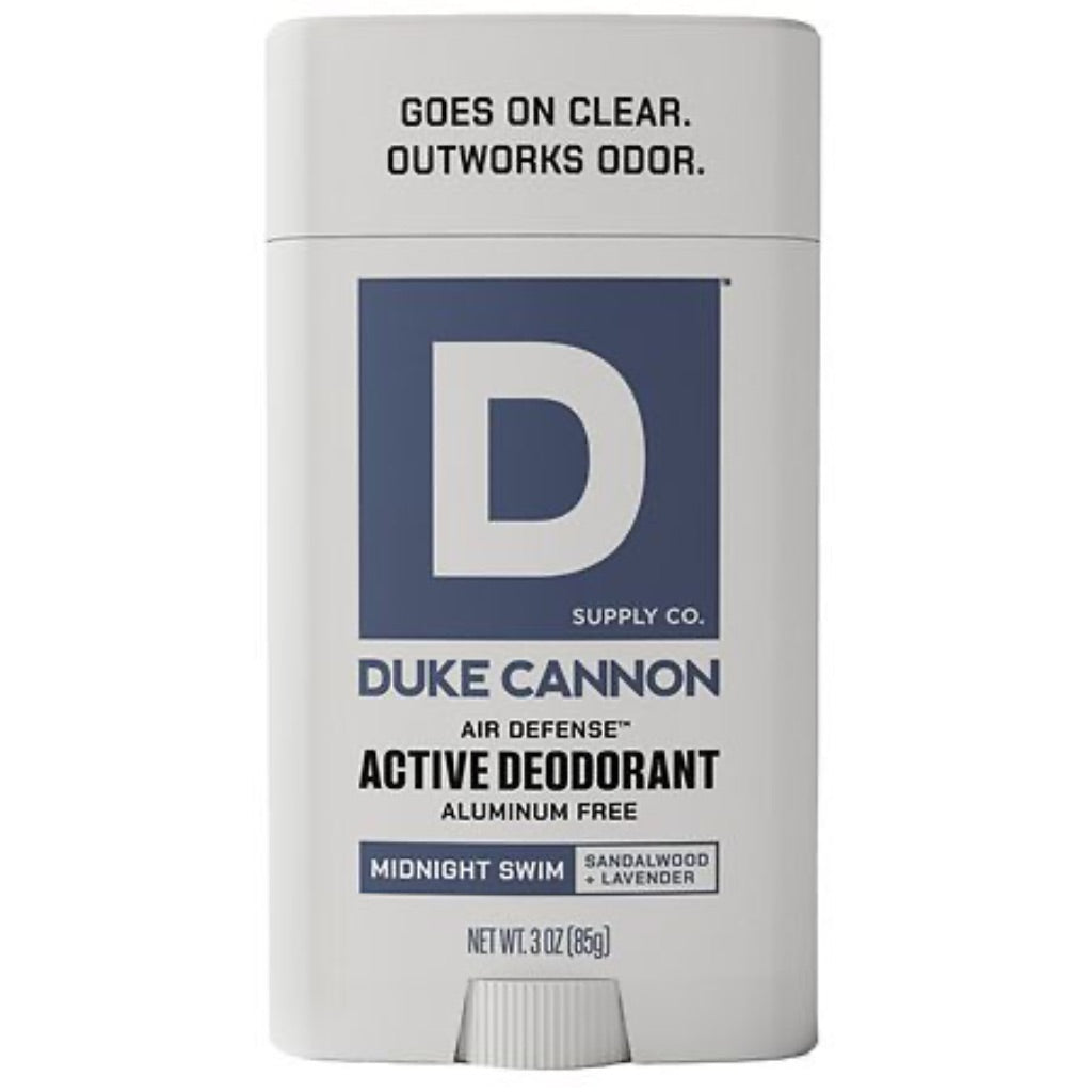 Duke Cannon Men's Aluminum-Free Deodorant - Midnight Swim (Sandalwood + Lavender), 3oz