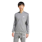 adidas Men's Tricot Regular Fit Sportswear Track Top - Black Mélange, XS