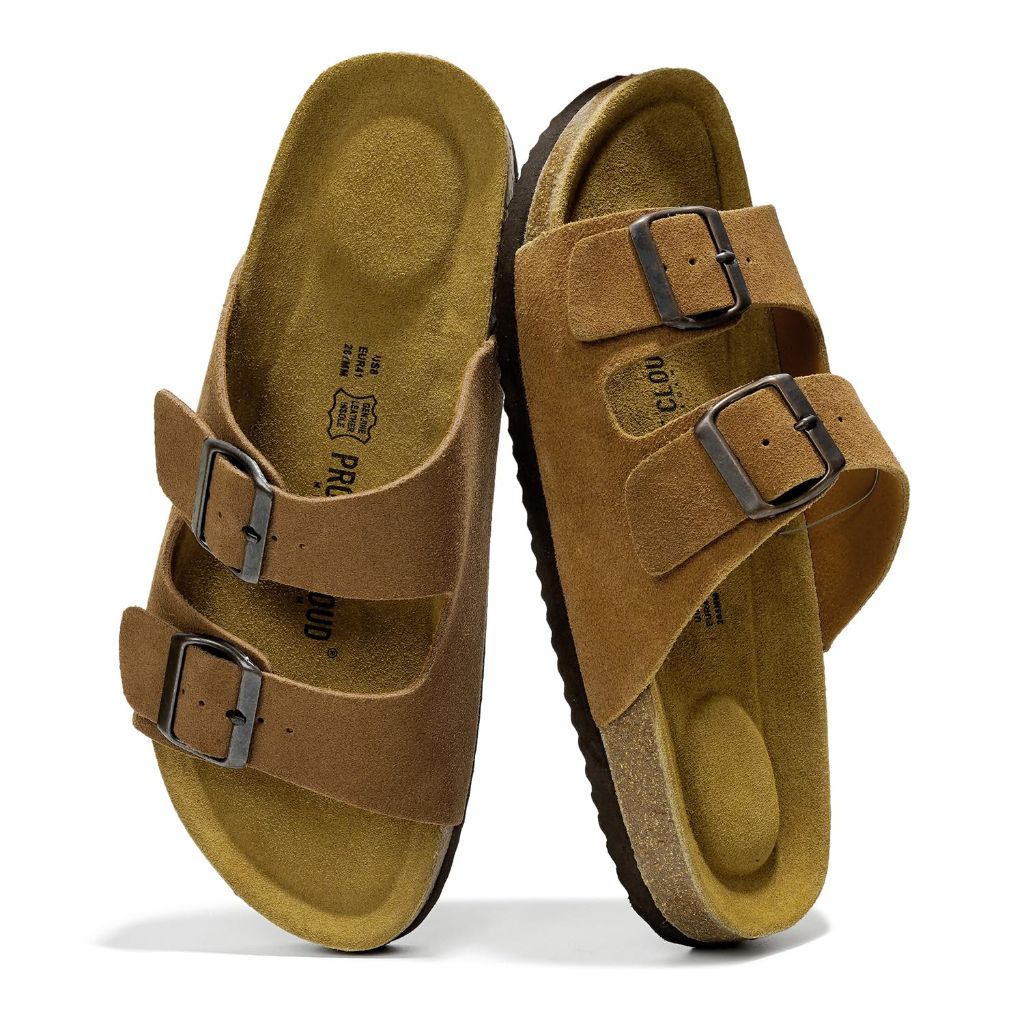 SZ 10, Project Cloud 100% Genuine Leather Mens Sandals  (Heritage, Tan,)