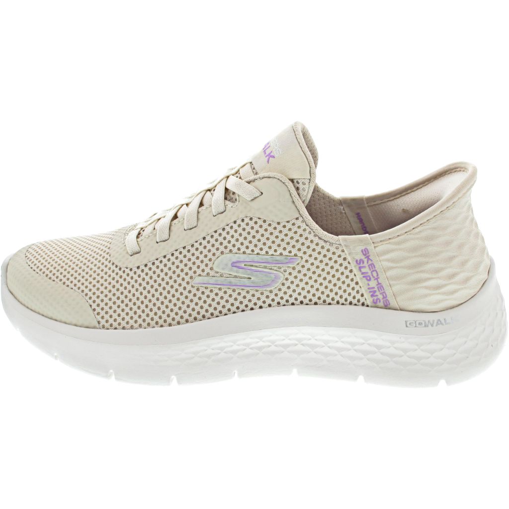 Skechers Women's Go Walk Flex Slip-Ins Grand Entry Sneaker, Off White, SZ 7.5