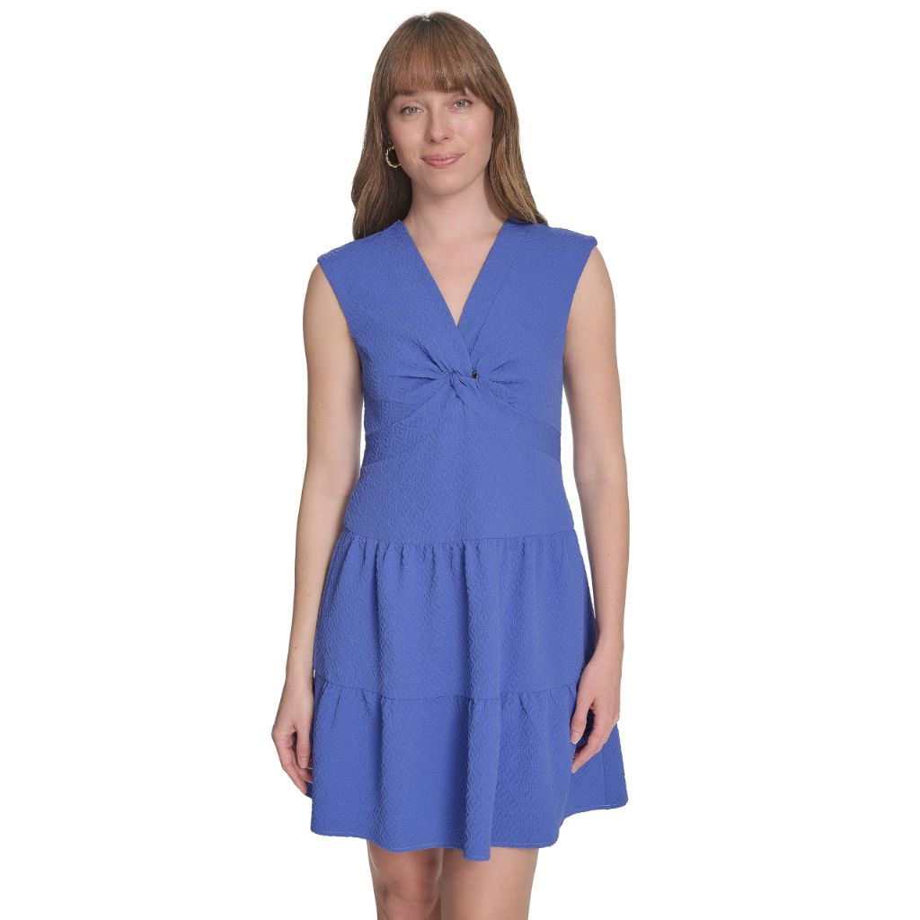 SZ 10, Tommy Hilfiger Women's Dresses Fit & Flare, Amparo Blue