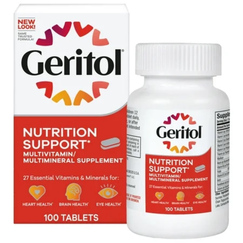 Geritol (1Pk  100Ct) Multivitamin Supplement  27 Essential Vitamins & Minerals