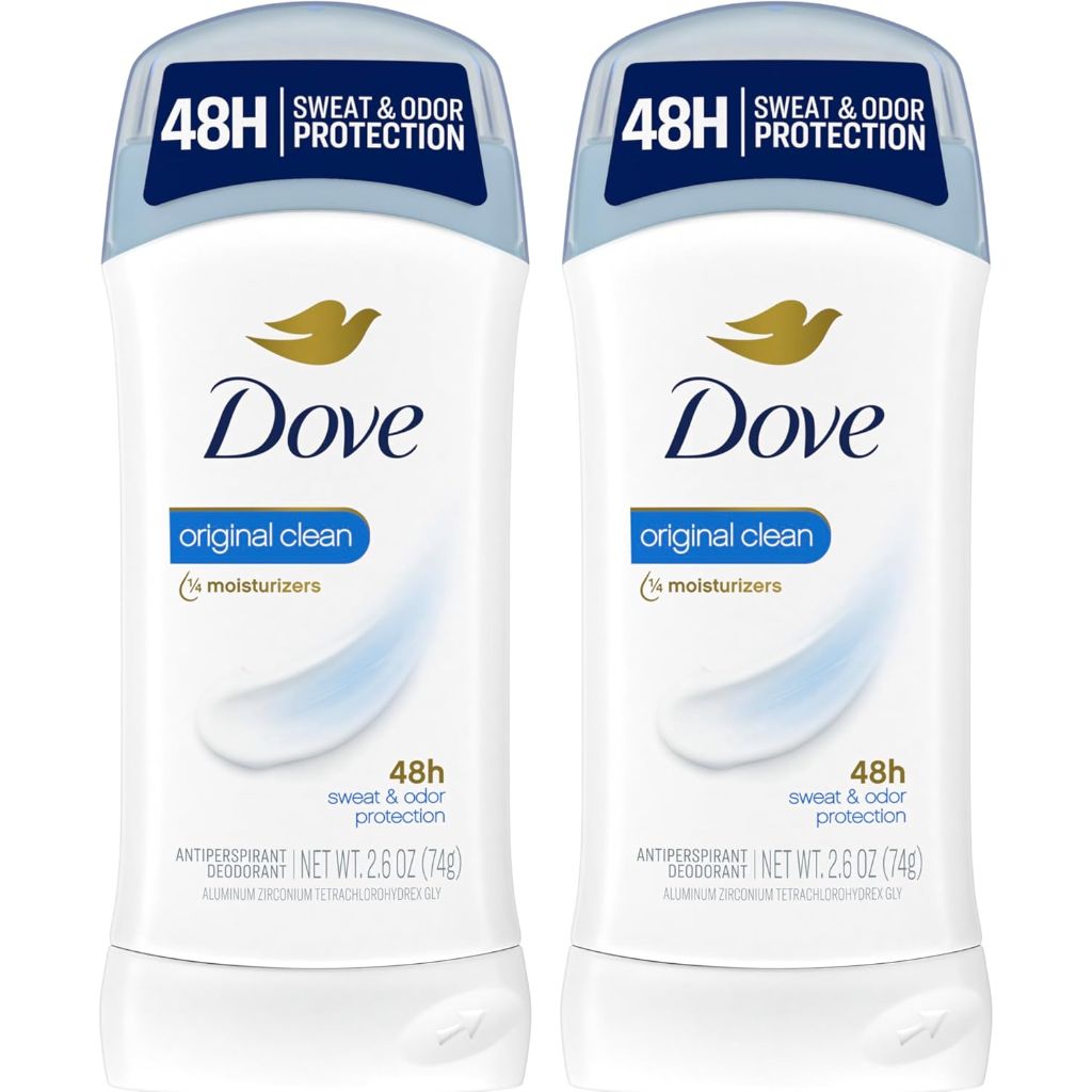 Dove Women's Invisible Solid Antiperspirant Deodorant Stick - Original Clean, 2.6 oz (2 Pack)