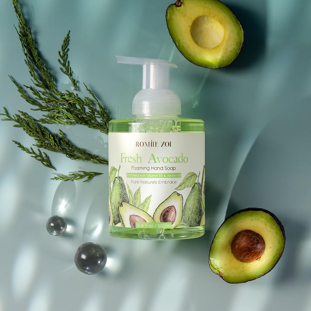 ROMIIE ZOI Foaming Hand Soap with Gift Box - Avocado - 500ml/ 16.8 fl.oz(Pack of 2)