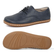 Benassal Women Barefoot Dress Shoes Wide Toe Box Shoes Oxfords (6.5,Navy)